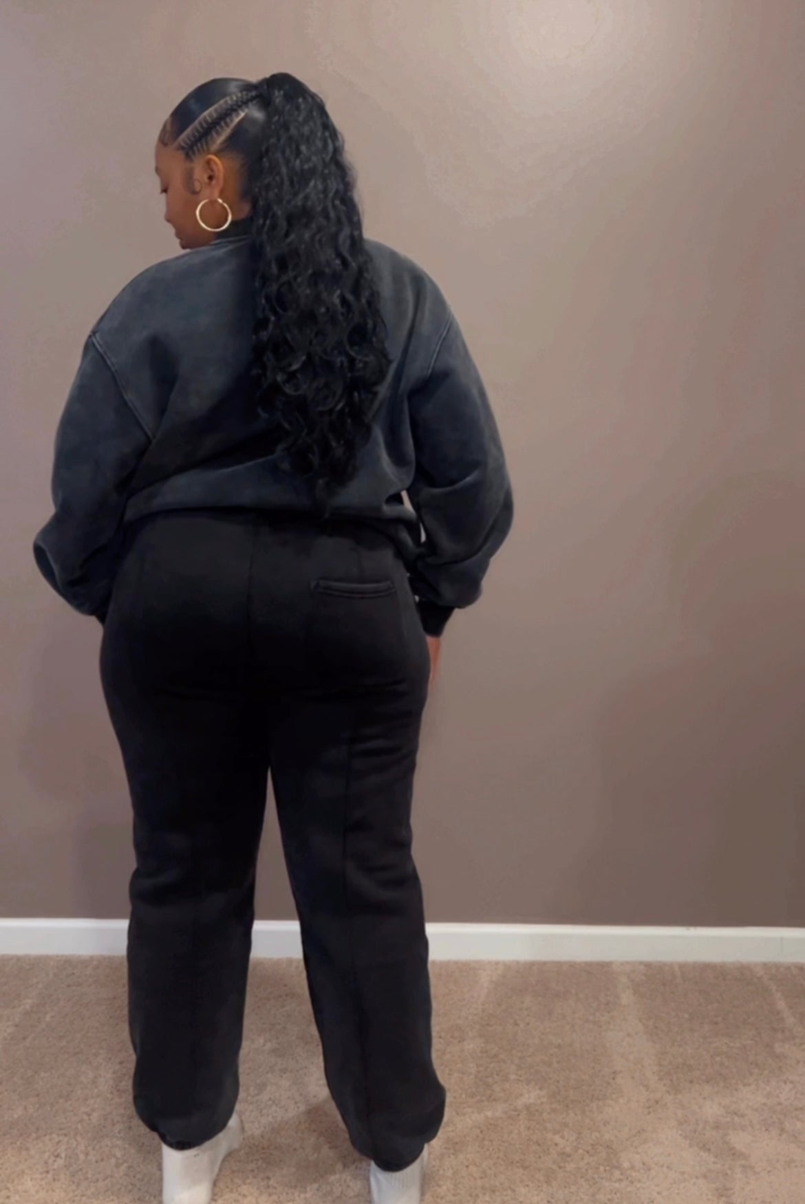 Acid Wash Jogger Set