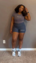 Ribbed Short Shorts